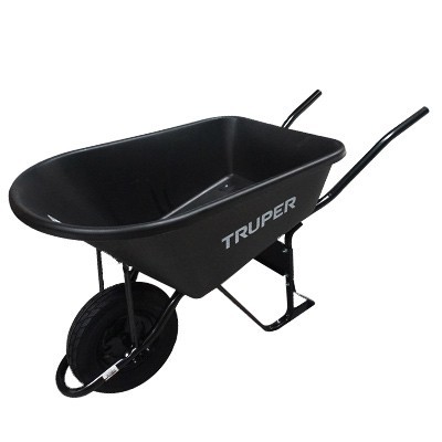 CARRETILLA PLASTICO 6 ft3 LLANTA REFORZADA 11777 TRUPER.