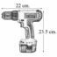 TALADRO ATORNILLADOR 3/8 pulgadas 12V C/2 BAT DWC712K2 DEWALT