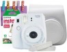 CAMARA INSTANTANEA INSTAX MINI 9 HUMO BLANCO + PINZAS + FUNDA + CORREA + CARTUCHO 10 FOTOS