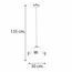 LUMINARIO SUSPENDIDO LIEJA CTL-8044/CR TECNO LITE.