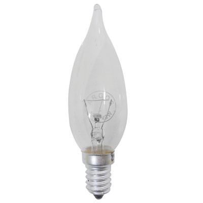 FOCO VELA CLARO 40 W BASE CANDELABRA ARGOS