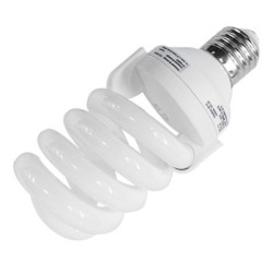 FOCO AHORRADOR ESPIRAL DE 20 WATTS LUZ BLANCA VOLTECH