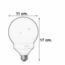 FOCO AHORRADOR GLOBO 17W SUAVE VOLTECH.