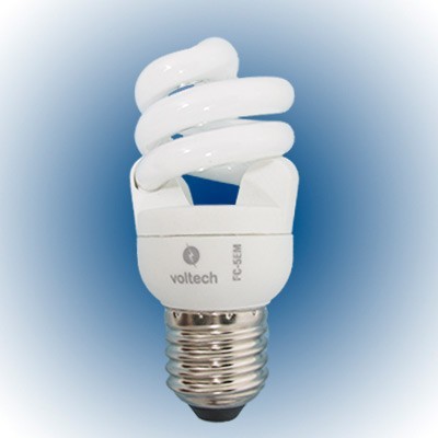 FOCO AHORRADOR 46839 ESPIRAL MINI 23W CALIDA VOLTECH.