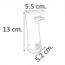LINTERNA RECARGABLE 4 LEDS BLANCA 2077 SANELEC.