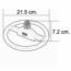 FOCO AHORRADOR CIRCULAR 22W FU0040 FULGORE.