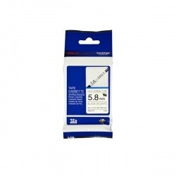 Cinta Brother HSE-211 Termoretractil Negro sobre Blanco, 5.8mm x 1.5m
