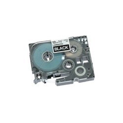 Cinta Brother TZ-335 Blanco sobre Negro, 12mm x 8m