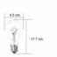 2-PK FOCOS DE BASE INTERMEDIA E17 40 W CLARO GENERAL ELECTRIC