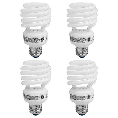 FOCO AHORRADOR ESPIRAL LUZ DE DIA DE 23 WATTS 4 PK WESTINGHOUSE