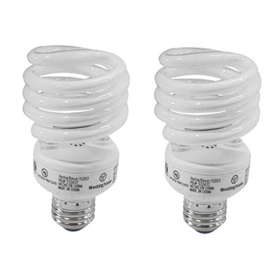 FOCO AHORRADOR ESPIRAL LUZ DE DIA 23 WATTS 2 PK WESTINHOUSE