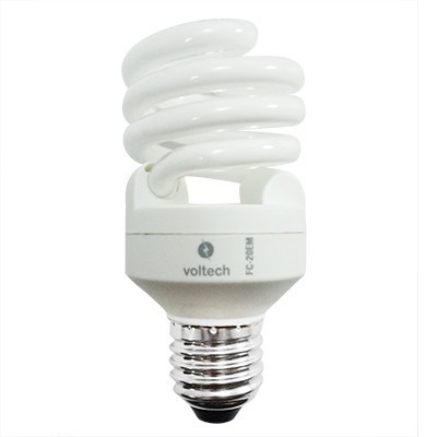 .FOCO AHORRADOR ESPIRAL MINI 20W CALIDA