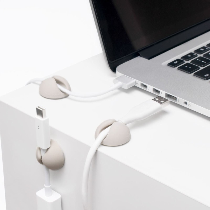 Clips color blanco Cable Drop