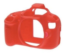 FUNDA PROTECTORA P/CAMARA FOTOGRAFICA CANON T5, 1200D ROJA