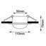 EMPOTRABLE AGLIANO YD-118/B-C MED ESFERA BCO TECNO LITE