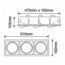 EMPOTRABLE ARCO YD-500-3/S SATIN TECNOLITE