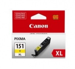 Tanque de Tinta Canon CLI-151 Y XL Amarillo 11ml, 700 Páginas