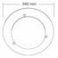 PLAFON LECCO PTL-2050/B SATINADO/CRISTAL.