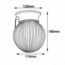 PLAFON LENO C/APAGADOR PTL-1010/L TECNO LITE.
