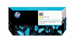 Cabezal HP 80 Amarillo y Limpiador de Cabezal