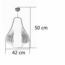 LUMINARIA COLG BLANCO 1L CEBOLLA H-0301-W ADESI