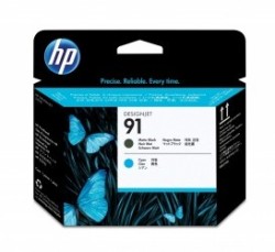Cabezal HP 91 Negro Mate/Cyan