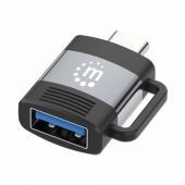Adaptador Usb Manhattan Usb-C A Usb-A V3.2 Gris / Negro 356312