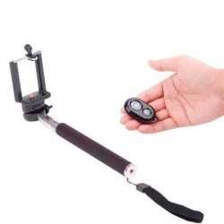 Super Selfie con Control Bluetooth Negro