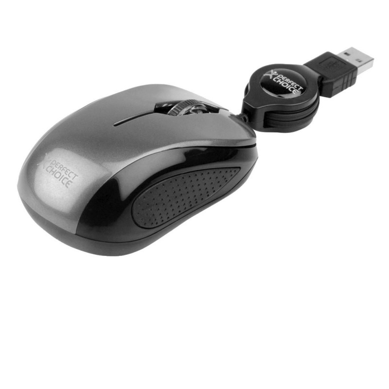 Mini Mouse Óptico retractil Gris