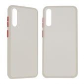 Funda Ghia Con Mica Para Samsung A30S Silicon Blanco / Semi-Transparente Sam-A30S-C2-B