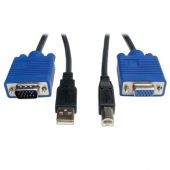 Juego De Cables Kvm Tripp Lite B006-Vu4-R Hd15-F Usb-B - Hd15-M Usb-A 3M P758-010