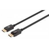 Cable Displaport Manhattan 1M 1.4 Macho 1.4 Macho 8K 60Hz Negro 353595