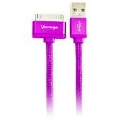 Cable Usb-A Macho Vorago Compatible Con Dispositivos Apple 30-Pin 1M Rosa