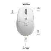 Mouse Ergonómico Acteck Óptico Optimize Ergo Mi680 1600Dpi 6 Botones Inalámbrico Usb-A Ac-934084
