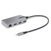 Hub Usb-C Startech.Com 3X Usb-A 3.0 1X Rj-45 5000 Mbit/S Gris 5G3Agbb-Usb-C-Hub