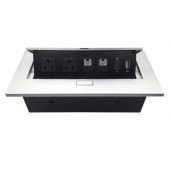 Hub Multicontacto Para Escritorio Brobotix 171224 1X Hdmi 2X Rj-45 1X Usb-A 2X Nema 5-15P A 12V