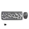 Kit Teclado Y Mouse Acteck Creator Chic Colors Mk475 Inalambrico Con Receptror Usb 2.4 Ghz Gris