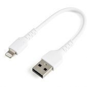 Cable De Carga Certificado Startech.Com Mfi Lightning Macho A Usb-A 2.0 Macho 15Cm Rusbltmm15Cmw