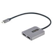 Divisor De Video Mst Startech.Com Usb-C Macho - 2X Hdmi Hembra Gris Mst14Cd122Hd