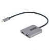 Divisor De Video Mst Startech.Com Usb-C Macho - 2X Hdmi Hembra Gris Mst14Cd122Hd