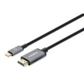 Cable Adaptador Manhattan 153591 Usb-C Macho A Hdmi Macho 4K 60Hz 1M Negro