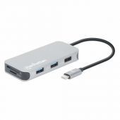 Docking Station Manhattan Usb-C 8 En 1 Con Entrega De Energía De Hasta 100Ws 130615