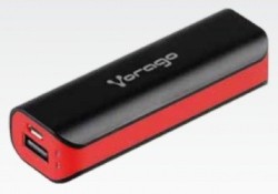 Cargador Portátil Vorago Power Bank AU-109, 2200mAh, Negro/Rojo
