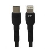 Cable De Carga Turbo Ghia Lightning Macho - Usb-C Macho 1M Negro Gac-204N