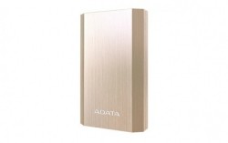Cargador Portátil Adata Power Bank AA10050, 10.050mAh, Dorado