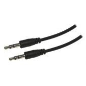 Cable X-Case De Audio Estereo 3.5Mm Macho A Macho 1.8 Mts Negro Aud35Mm18