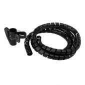 Tubo Organizador Steren Para Cables En Espiral Negro 1 Pieza 400-200N