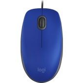 Mouse Logitech M110 Óptico 1000Dpi 3 Botones Alámbrico Usb-A Azul 910-006662
