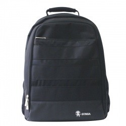 Ginga Mochila Venecia de Nilón/PVC para Laptop 15.6'' Negro