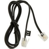 Cable Adaptador Jabra 8800-00-101 Para Teléfono Rj-9 Macho A Rj-6 Macho Negro